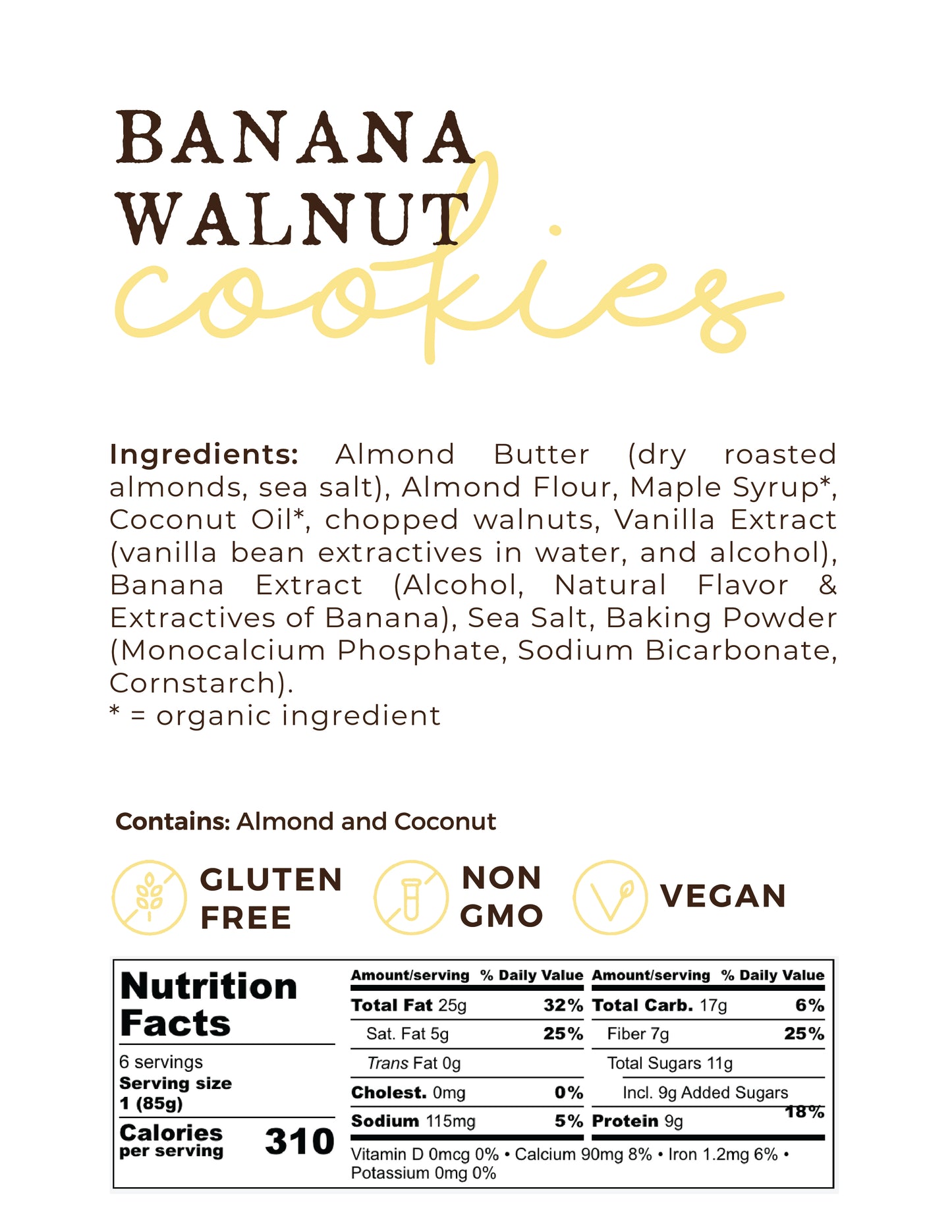 Banana Walnut Cookies