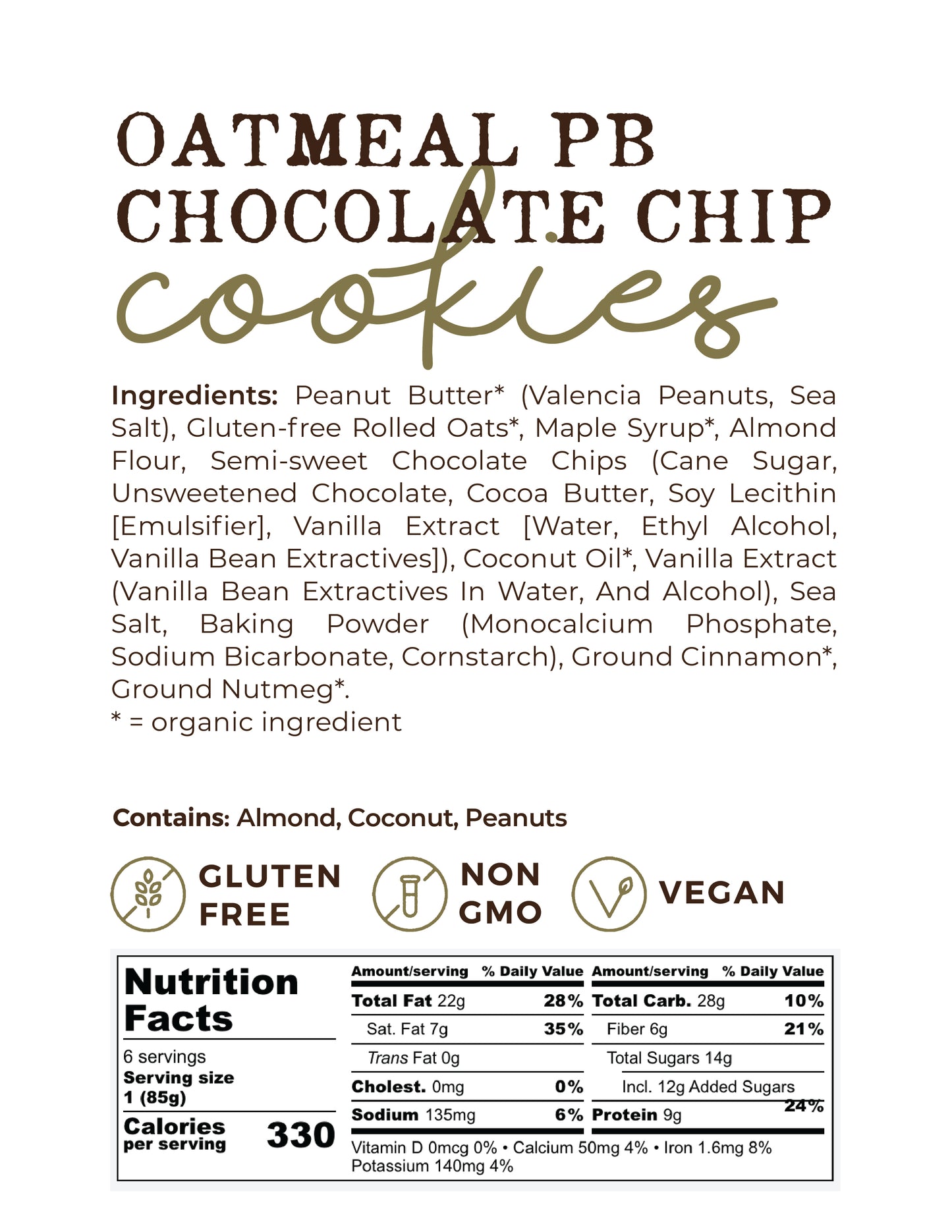 Oatmeal Peanut Butter Chocolate Chip Cookies