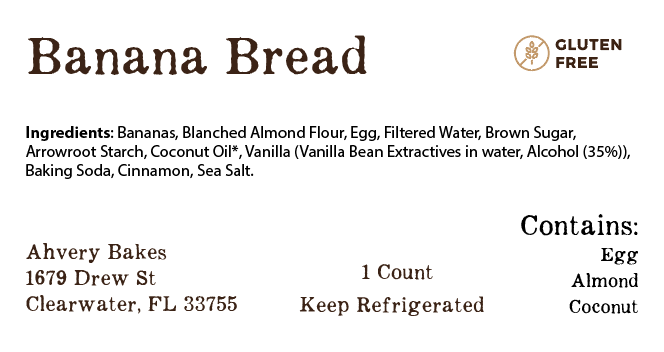 Banana Loaf - Pickup Only
