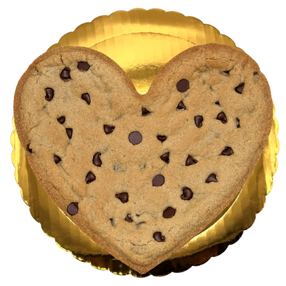 Heart Shaped Chocolate Chip Cookie Cake
